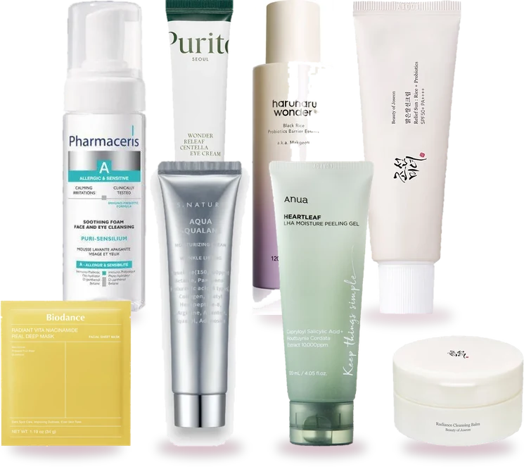 Τα προϊόντα του σετ: Black Rice Probiotics Barrier Essence, Aqua Squalane Moisturizing Cream, Wonder Releaf Centella Eye Cream Unscented, Relief Sun Rice + Probiotics SPF50+, Radiance Cleansing Balm, Puri-Sensilium Soothing Cleansing Foam, Heartleaf LHA Moisture Peeling Gel, Radiant Vita Niacinamide Real Deep Mask
